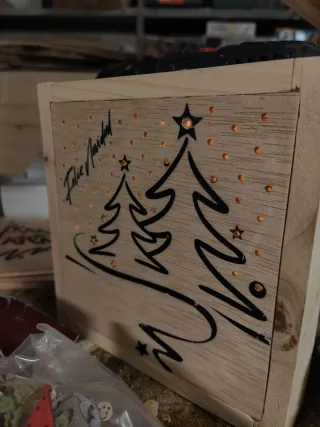 Decoración Navidad Árboles Madera