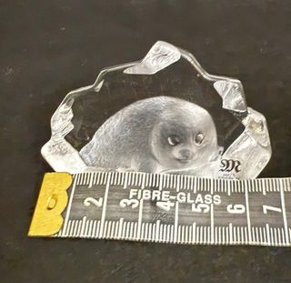 Statuetta Cristallo Mats Jonasson Foca