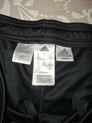 Pantalón Adidas Negro Rayas Blancas