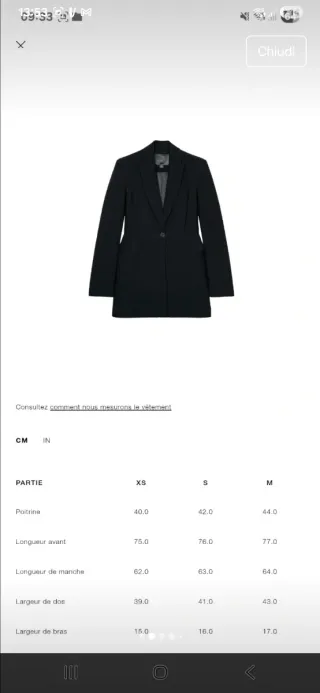 Blazer Zara nero