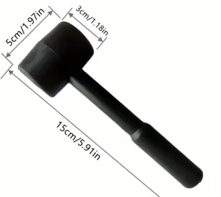Mazo de goma negra para bricolaje y reparaciones