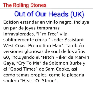 4x3 The Rolling Stones Out of Our Heads (UK)