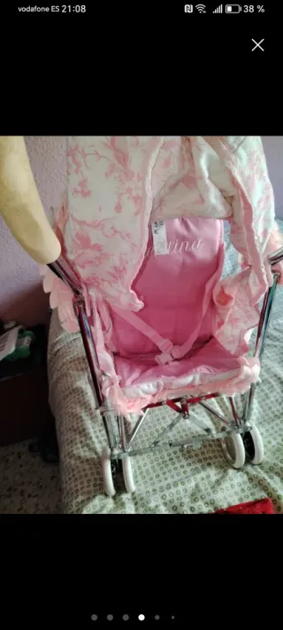 Carro de juguete rosa Valentina