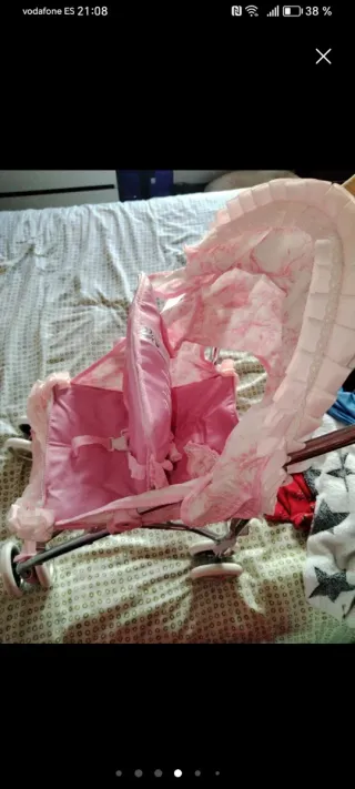 Carro de juguete rosa Valentina