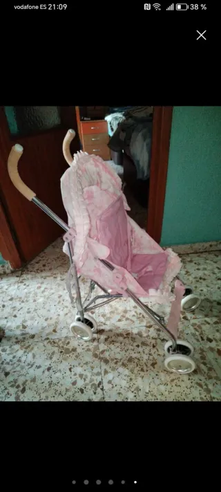Carro de juguete rosa Valentina