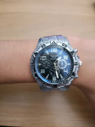 Orologio ZHOWE Uomo Nero e Argento