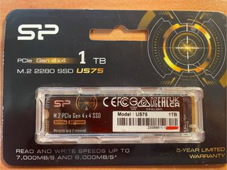 SSD NVMe Silicon Power 1TB Gen 4x4 US75