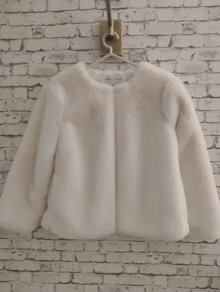 Chaqueta pelo blanco Talla 38