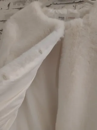 Chaqueta pelo blanco Talla 38