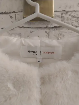 Chaqueta pelo blanco Talla 38