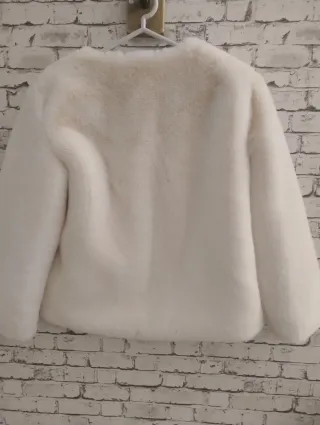 Chaqueta pelo blanco Talla 38