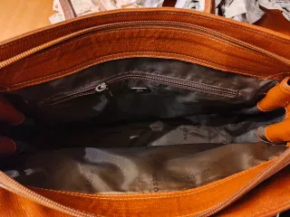 Bolso AGOSTA Piel Marrón Años 80