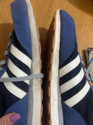 Scarpe uomo Adidas blu e bianche