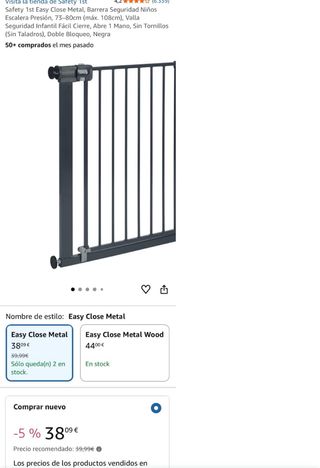 Barrera Seguridad Safety 1st Easy Close