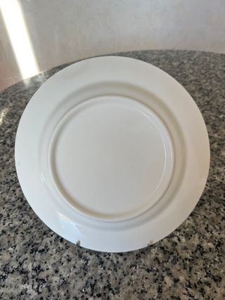 Set di 6 piatti piani in ceramica - nuovi