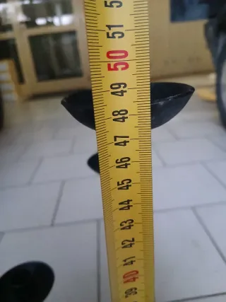 Portacandele nero in metallo