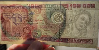 Banconota Lire 100.000 Botticelli