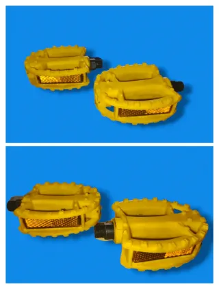 BMX Old school pedales Amarillos Antiguo stock.