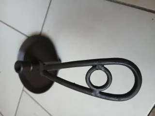 Coppia Portacandele in Metallo Nero