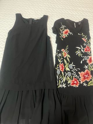 Conjunto 2 Vestidos Negros Talla L/M