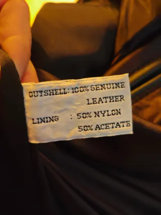 Chaqueta motera de cuero Talla 50