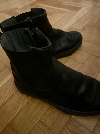 Botines negros talla 36 de piel