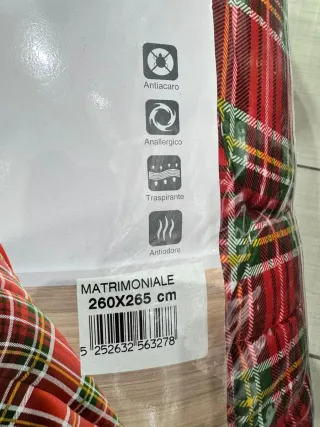 Trapunta Navidad Zucchissime tartan