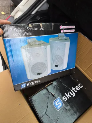 4 Altavoces 100W Blancos