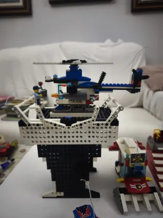 Lego Policía, helicópteros, Bomberos, aeropuerto