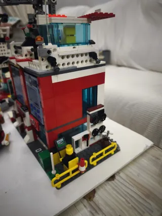 Lego Policía, helicópteros, Bomberos, aeropuerto