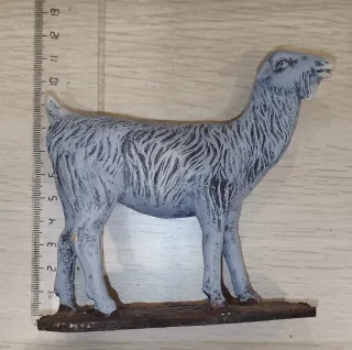 Belén: Cabra y cabritillo de barro