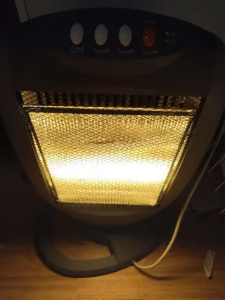 Estufa radiador calefacción halógeno eléctrico