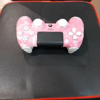 2 Mandos PS4 Rosa Silvestre y Negro