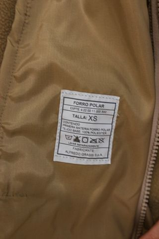 Forro Polar Militar Alfredo Grassi Talla XS
