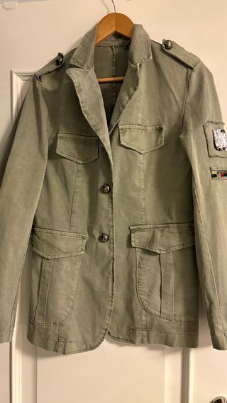 Cazadora 3/4 verde militar