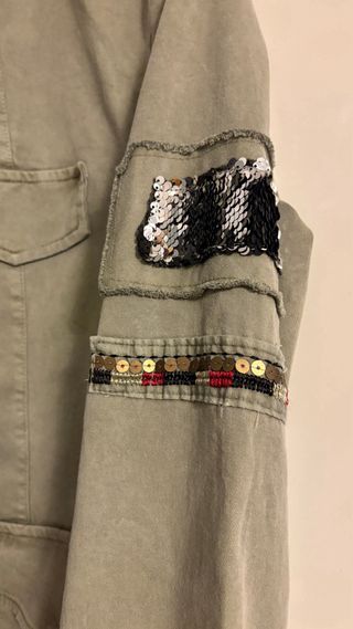 Cazadora 3/4 verde militar