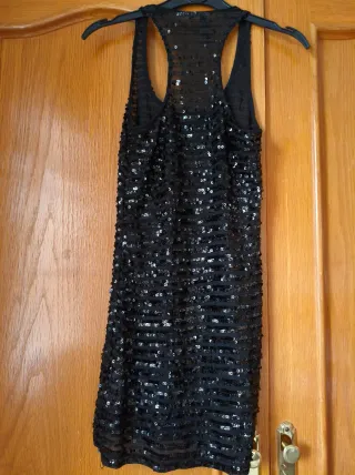 Top Fiesta Lentejuelas Negro