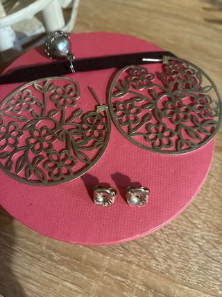 Aros Tous Plata Florales