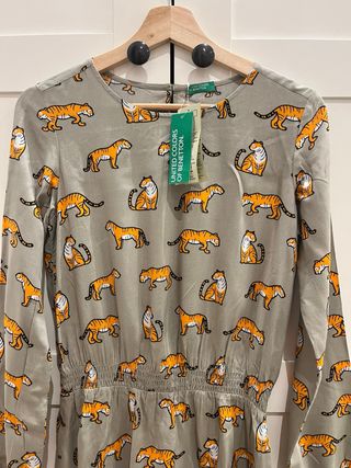 Vestido Benetton niña/mujer estampado tigre
