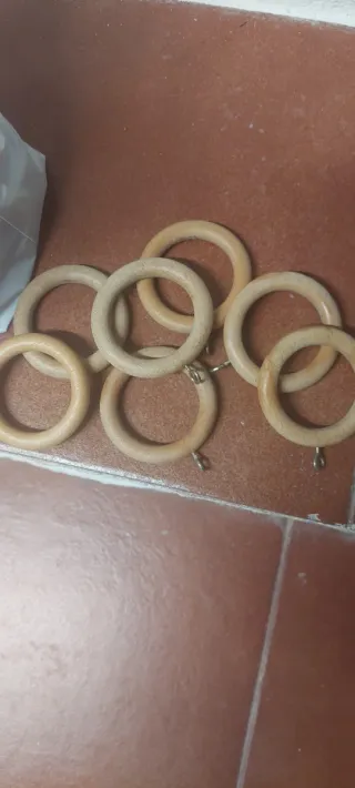 Anelli di legno per tende
