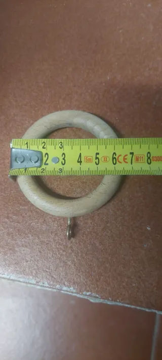Anelli di legno per tende