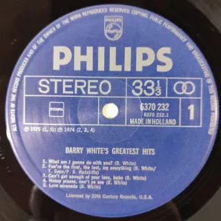 Vinilo Barry White Greatest Hits R&B Soul