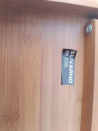 Juego 2 bandejas bambú plegables