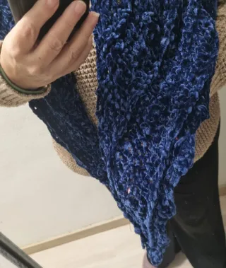 CHAL NUEVO AZUL MARINO DE TERCIOPELO