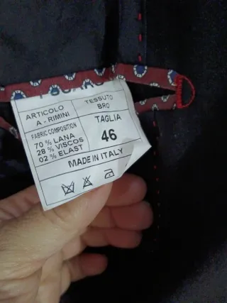 Giacca uomo nera Fusaro Made in Italy