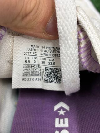 Converse Bianche Tg 38