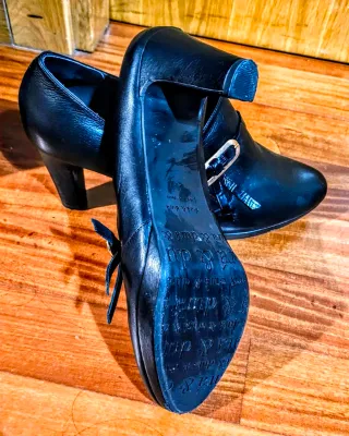 Zapatos Durá & Durá Negros Tacón Hebilla