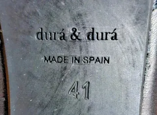 Zapatos Durá & Durá Negros Tacón Hebilla