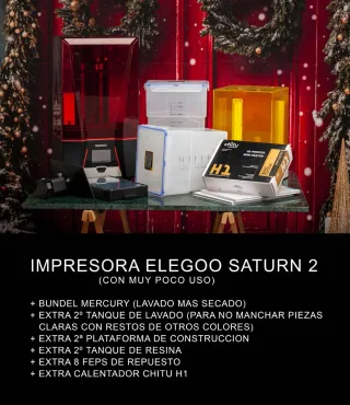 Impresora Elegoo Saturn 2 + Accesorios