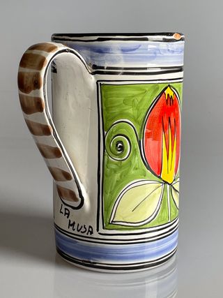 Brocca ceramica siciliana La Musa